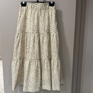 Floral Peasant Tiered Skirt, Size 20 Kids